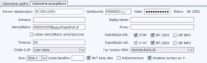 Rys. 8. Jak skonfigurować SIP trunk Netii w IP PBX Serverze Proxima i PBX Serverze Libra. Rys. 8. Jak skonfigurować SIP trunk Netii w IP PBX Serverze Proxima i PBX Serverze Libra.
